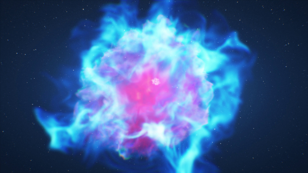 NASA SVS | Supernova explosion animation, with & without pulsar NASA SVS