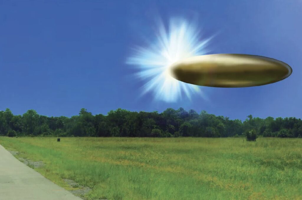 Trump’s UFO files are victory for transparency Site photo of UFO sighting with FBI graphic overlayed. Credit: US Department of War.
