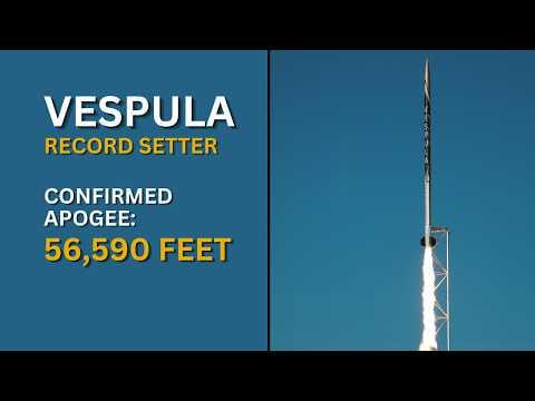 Highest collegiate liquid rocket ever flown by students!