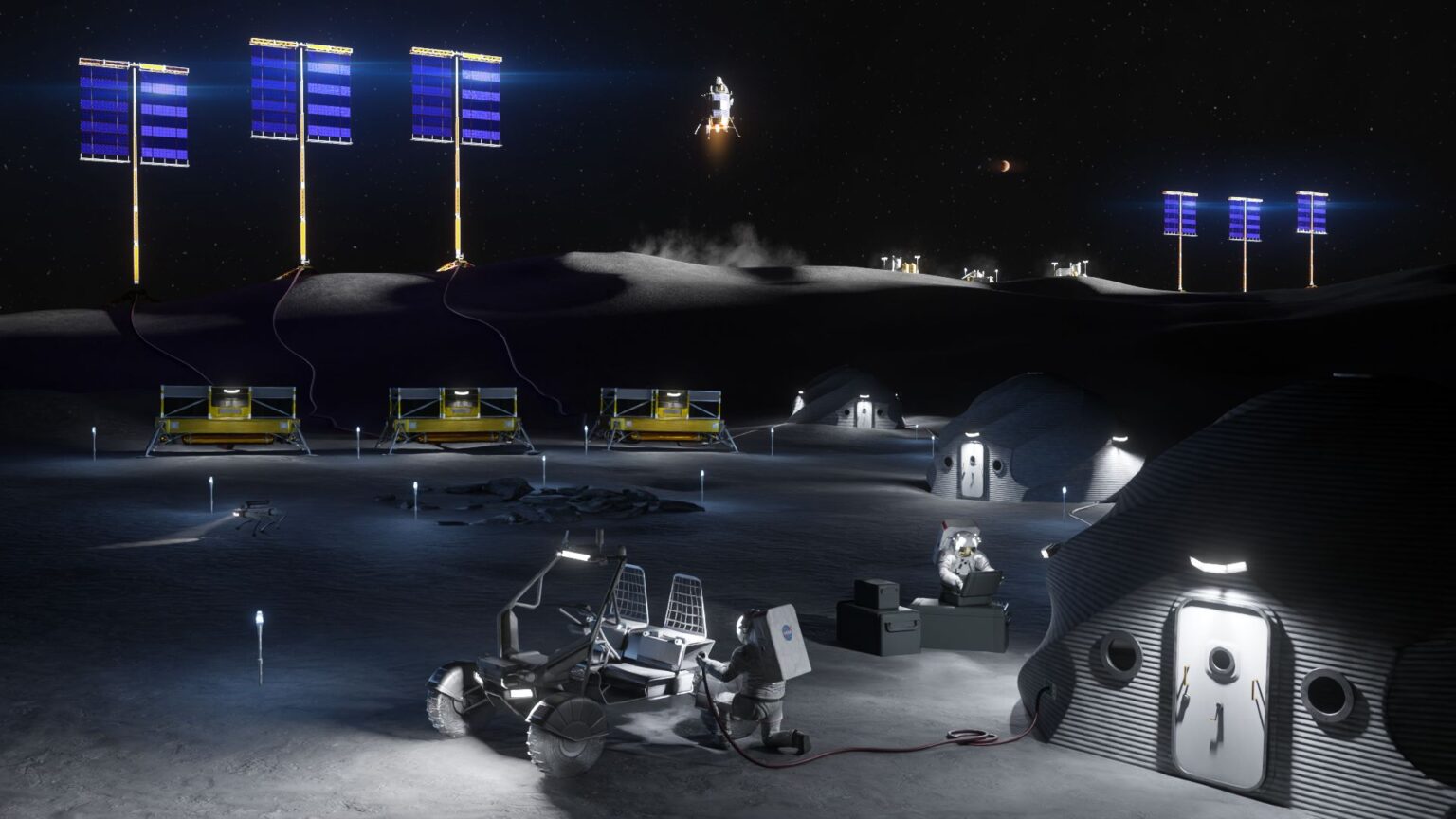 NASA reveals city-sized Moon base plans with Blue Origin support NASA reveals city-sized Moon base plans with Blue Origin support