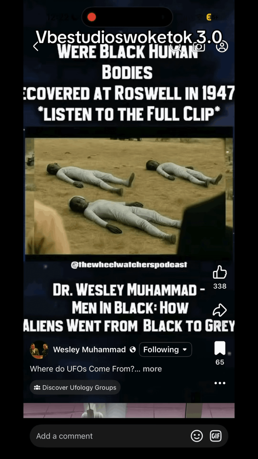 Serious Dr Wesley Muhammad goes deep on the Collin’s Elite project blue book & the Ariel school ufo sighting