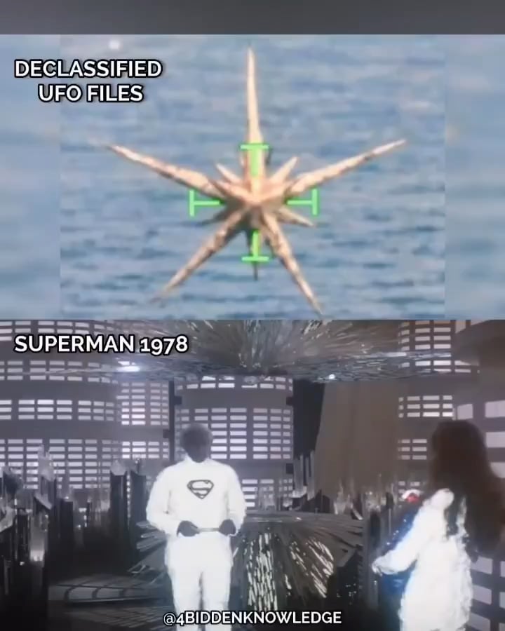The Whitehouse releases photo of a UFO that is strikingly similar to the spaceship used to send Superman's to Earth in the 1978 Blockbuster movie.