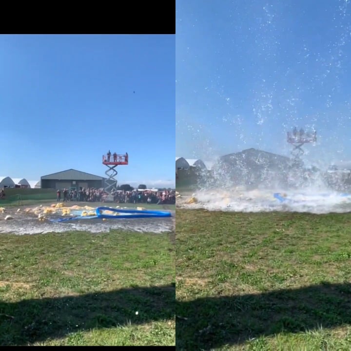 Sped up and slowed down footage of ufo zooming by