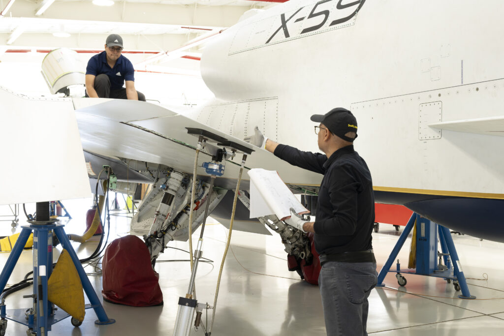 NASA’s X-59 Undergoes Scheduled Maintenance NASA’s X-59 Undergoes Scheduled Maintenance