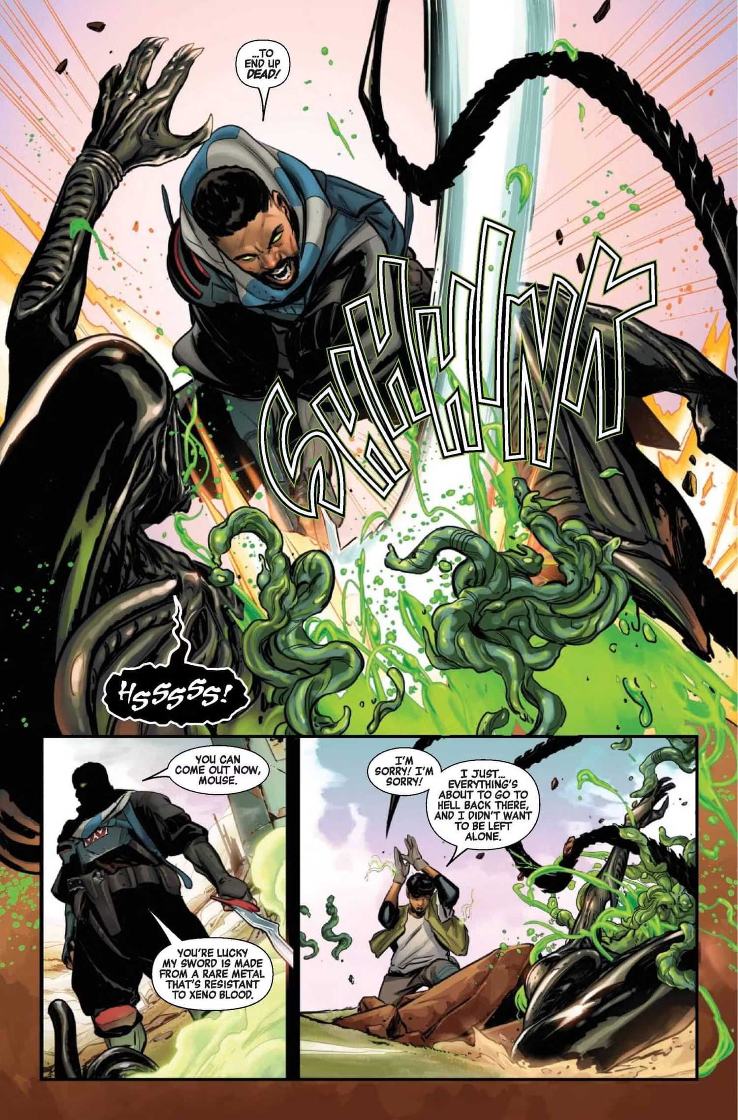 A page from Alien: King Killer #2
