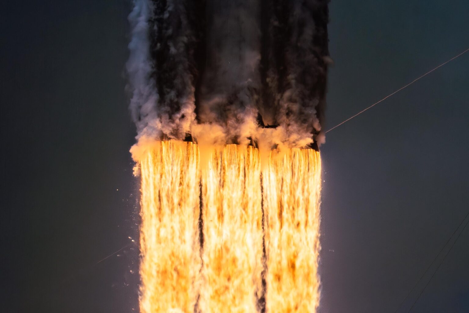 The 27 Engines of Falcon Heavy, shot on my sound triggered remote camera placed less than half a mile from the pad!
