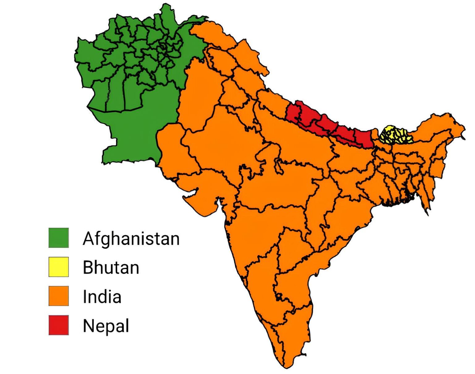 What if Partition of India occured like this? Persosphere provinces goes to Afghanistan while Indosphere provinces remains in India