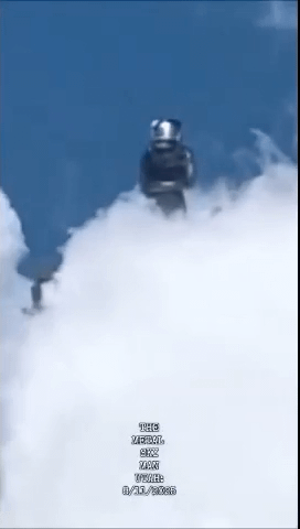 Is this an ET, a regular human using secret technology, an illusion of some kind, or what?