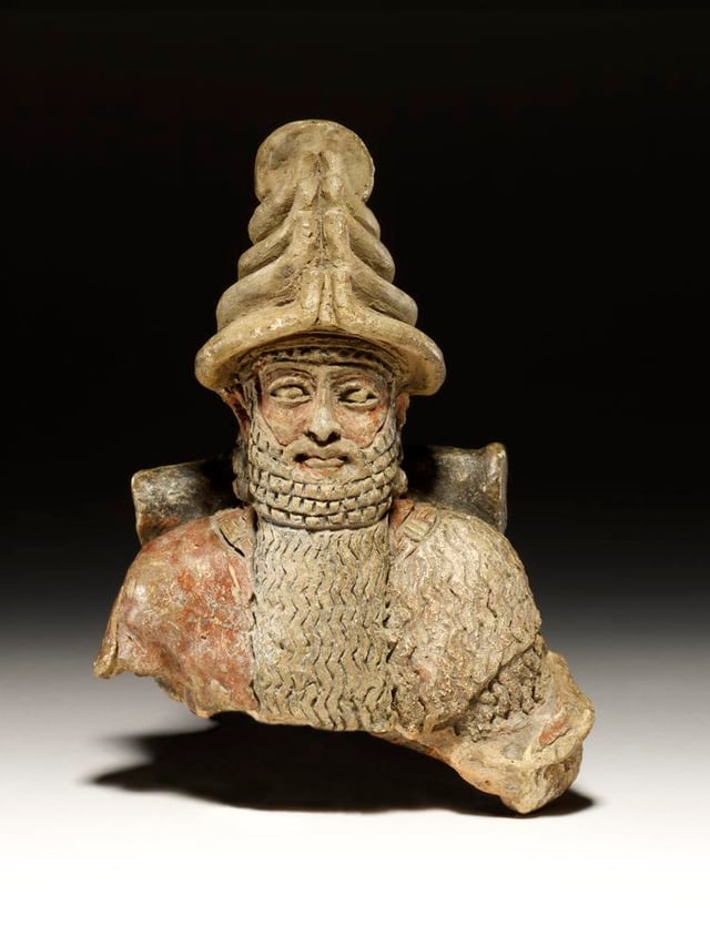 “Representation of Shamash” (Mesopotamian Deity: Sun God) (2000BC-1750BC) (Acquisition date: 1931) (British Museum)
