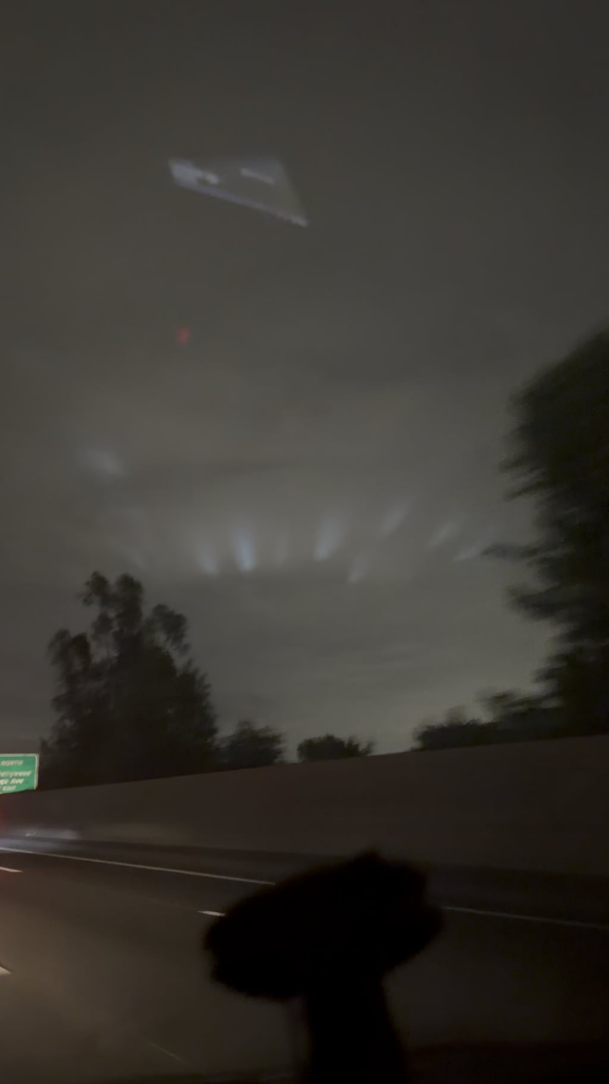 The sky over Los Angeles