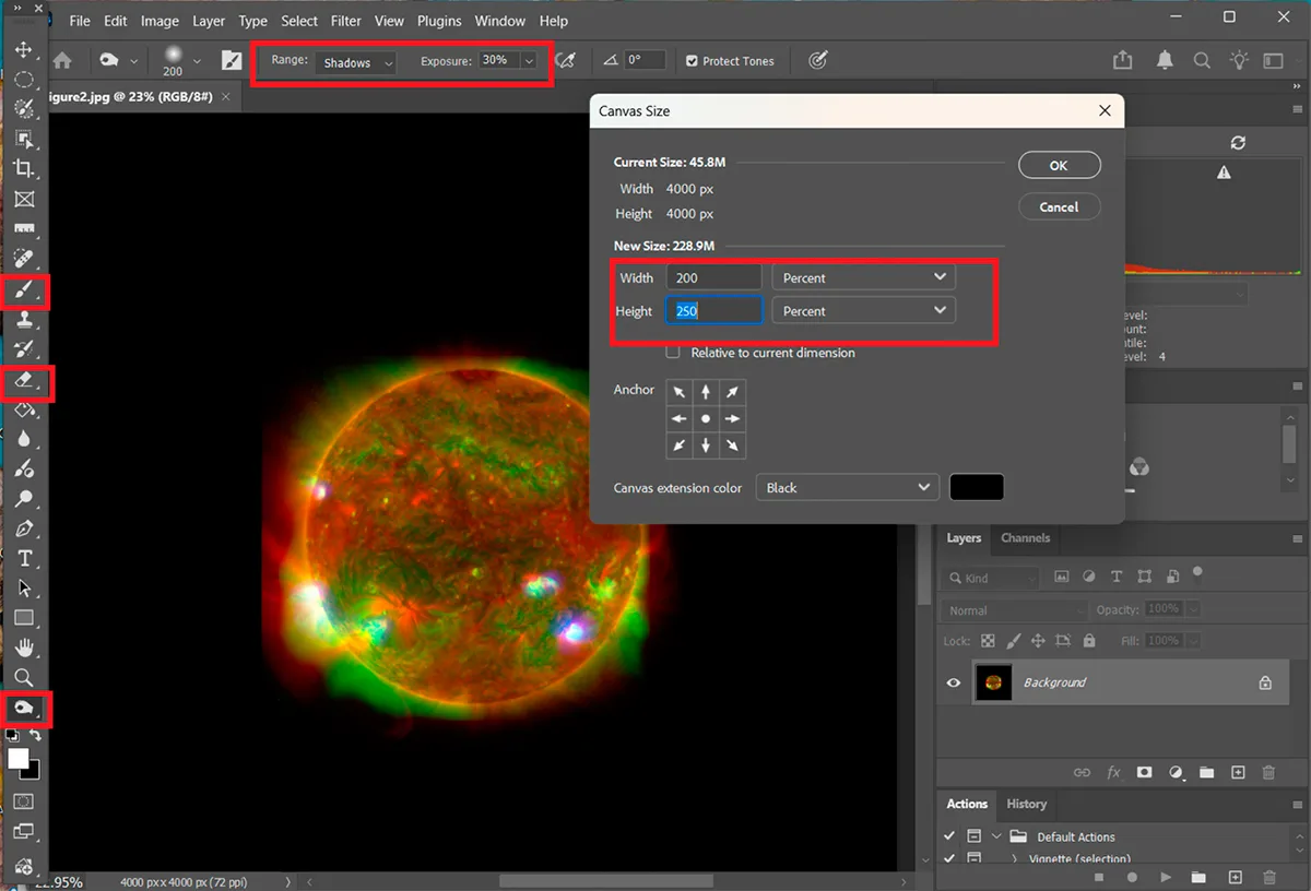 create art using nasa images of the sun 01