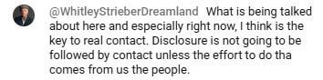 Whitley Strieber posted the below about UAPCon