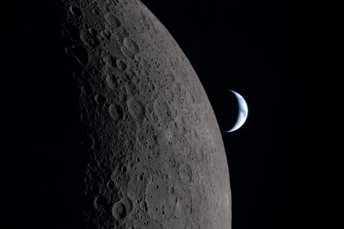 Last month, astronauts aboard the Orion spacecraft observed the far side of the Moon with their naked eyes for the first time in human history. Credit: NASA.