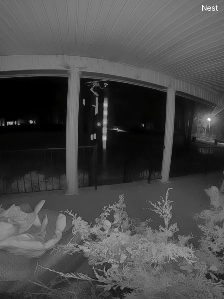 Strangeness recorded on my front door camera