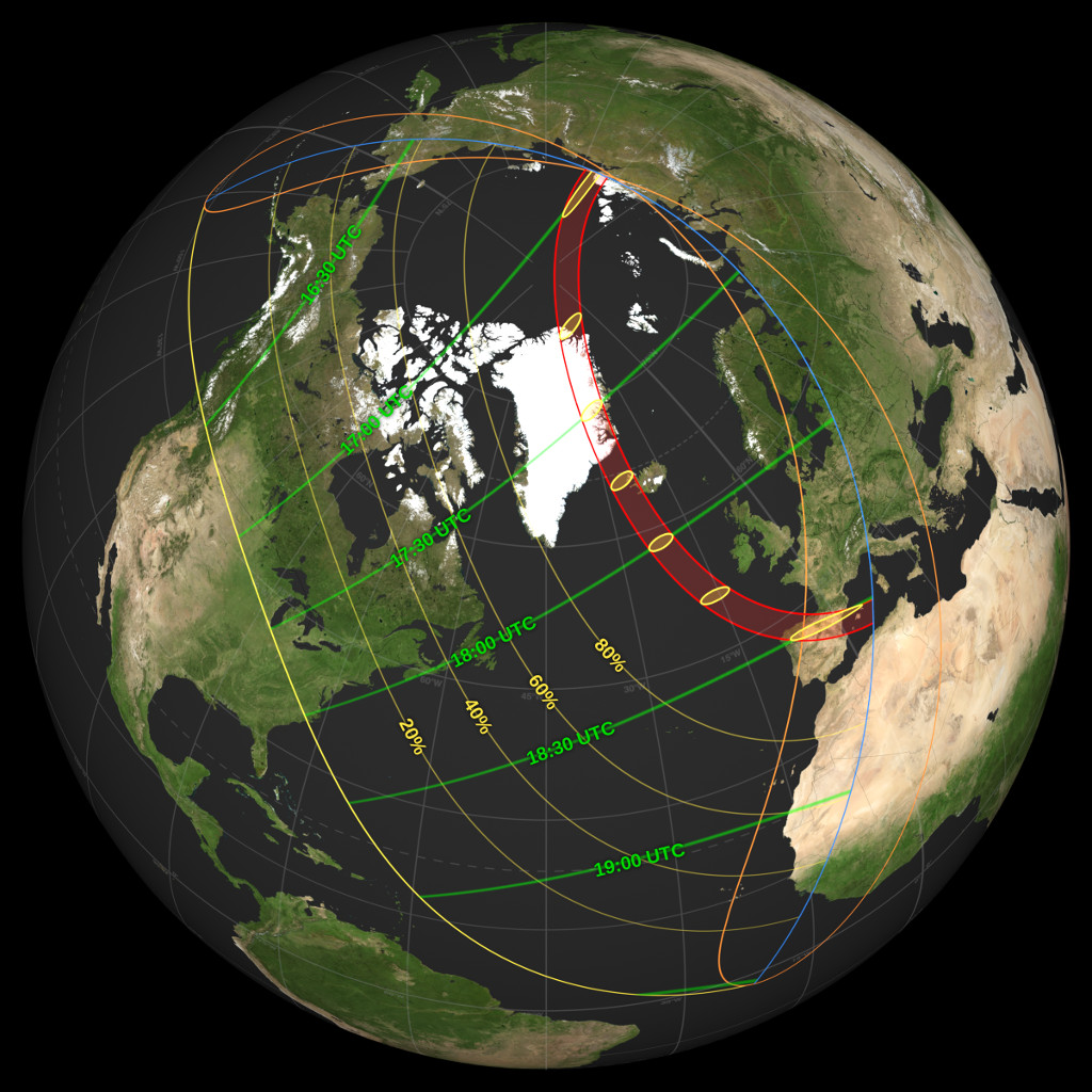 NASA SVS | Map of the August 12, 2026, Total Solar Eclipse NASA SVS