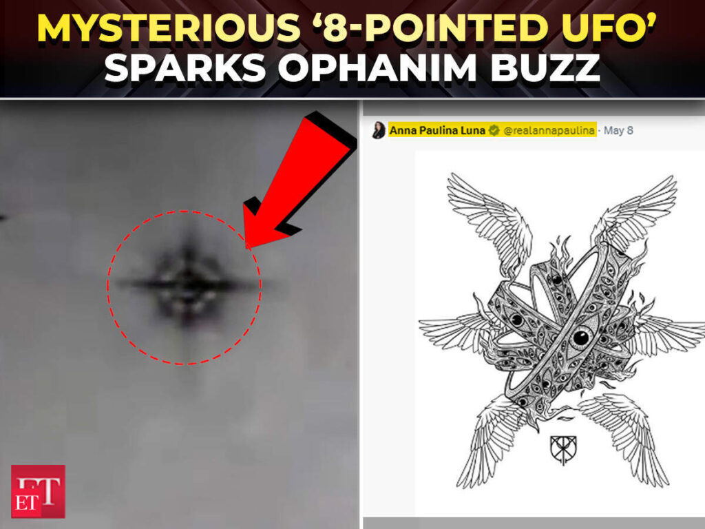 eight pointed star UFO: ‘Eight-pointed ALIEN’ seen in UAP FILES? Viral UFO footage sparks OPHANIM THEORY frenzy online – The Economic Times Video eight pointed star UFO: ‘Eight-pointed ALIEN’ seen in UAP FILES? Viral UFO footage sparks OPHANIM THEORY frenzy online - The Economic Times Video