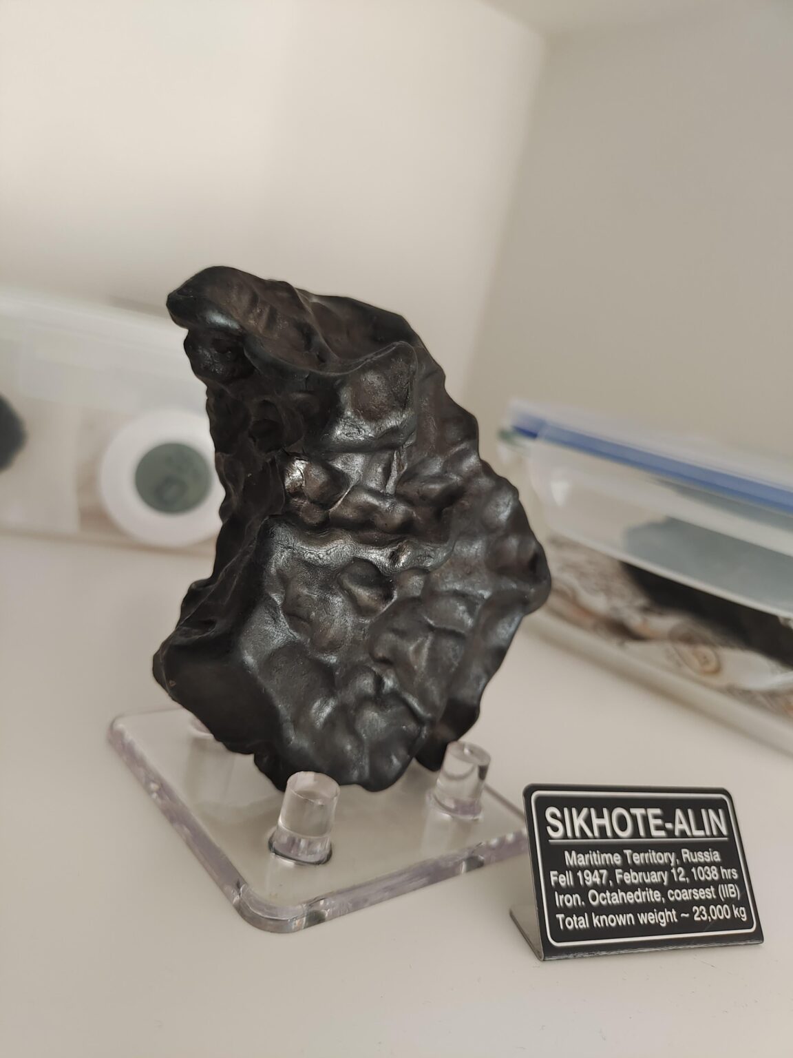 The iron core of an ancient and destroyed asteroid, fell 1947 on Earth