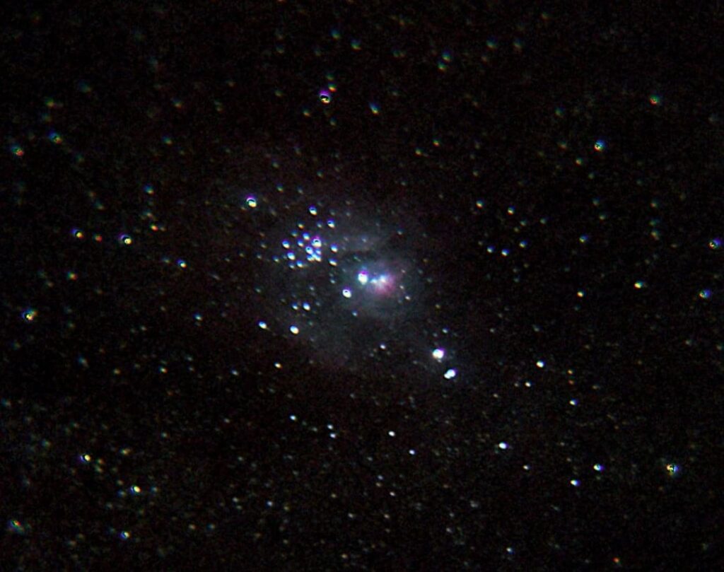 Lagoon Nebula and Ptolemy Cluster shot on an iPhone 7 Lagoon Nebula and Ptolemy Cluster shot on an iPhone 7
