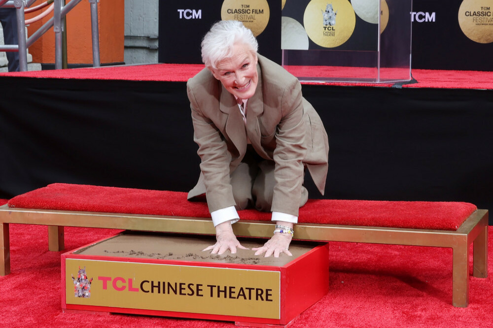 Glenn Close at her Hand and Footprint Ceremony outside the TCL Chinese Theatre in Hollywood