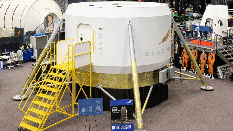 A prototype of the crew cabin of Blue Origin's Blue Moon lander