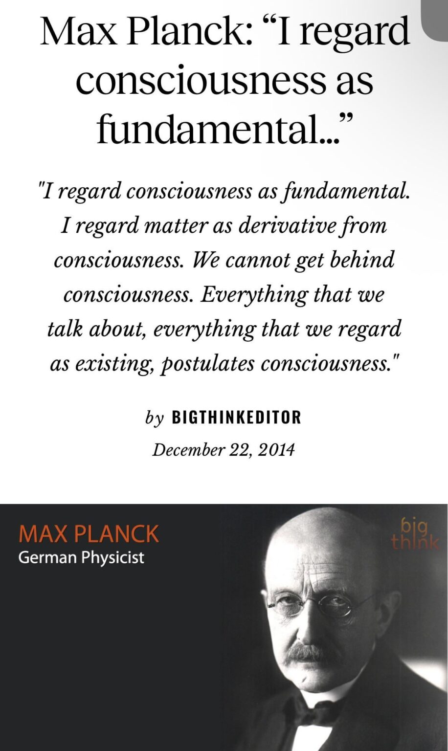 Scientists intuited it back then Scientists intuited it back then