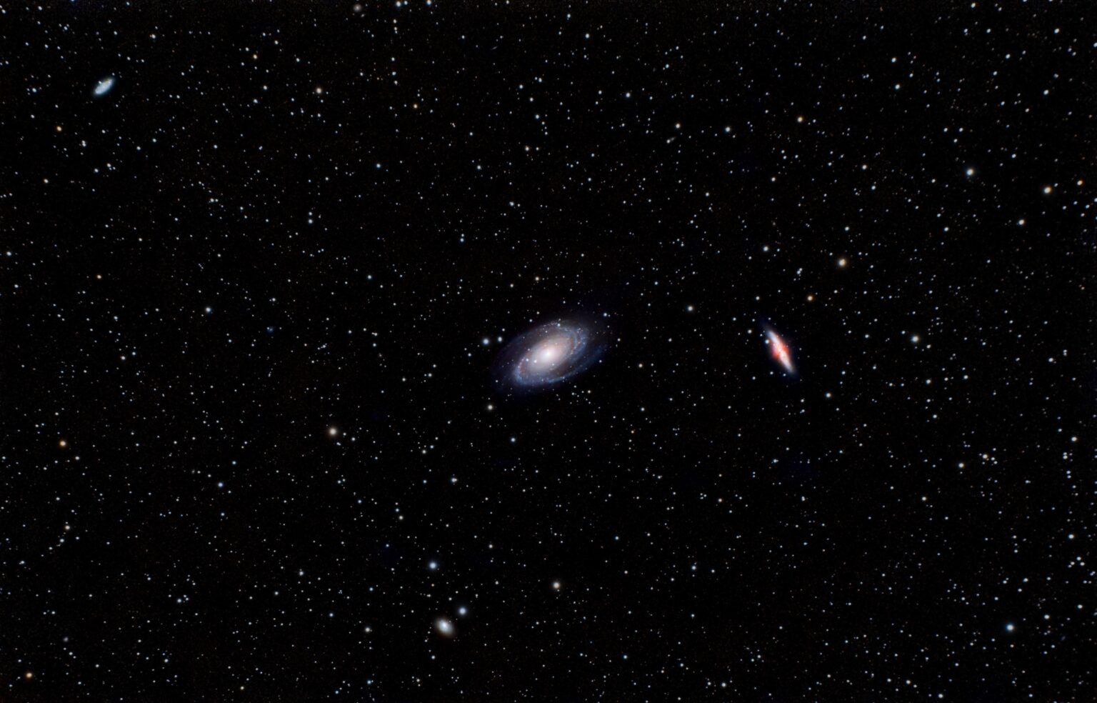 Wide Field M 81, M 82, NGC 2976 and NGC 3077