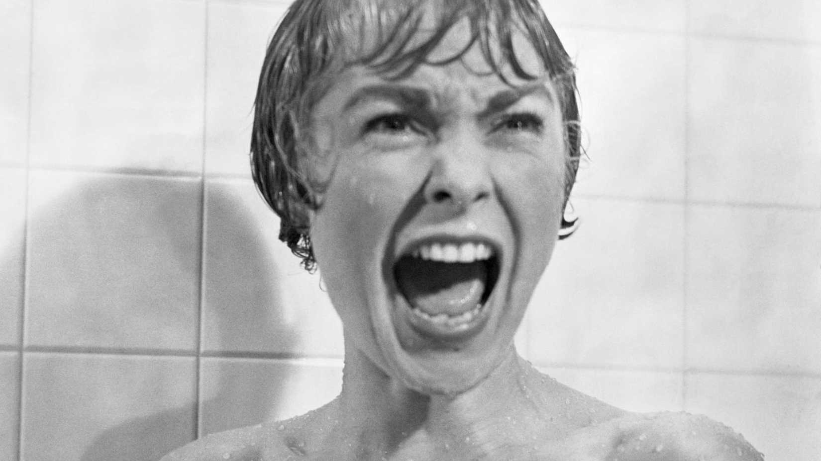 Janet Leigh as Marion, screaming in Psycho