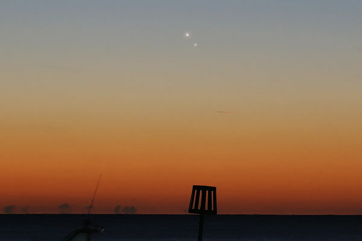 Venus and Jupiter. Credit: Pete Lawrence
