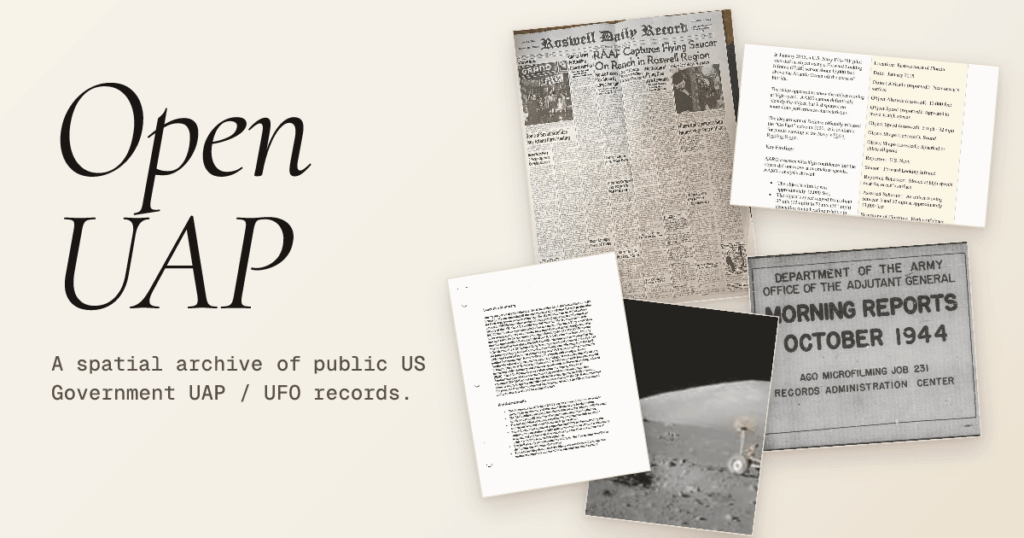 Spent the last days gathering every public US Government UAP file I could find into one searchable archive Spent the last days gathering every public US Government UAP file I could find into one searchable archive