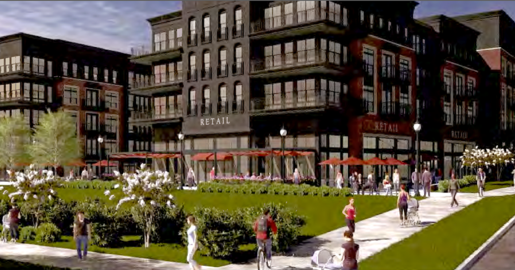 Renderings: Big mixed-use project emerges where other was axed Renderings: Big mixed-use project emerges where other was axed