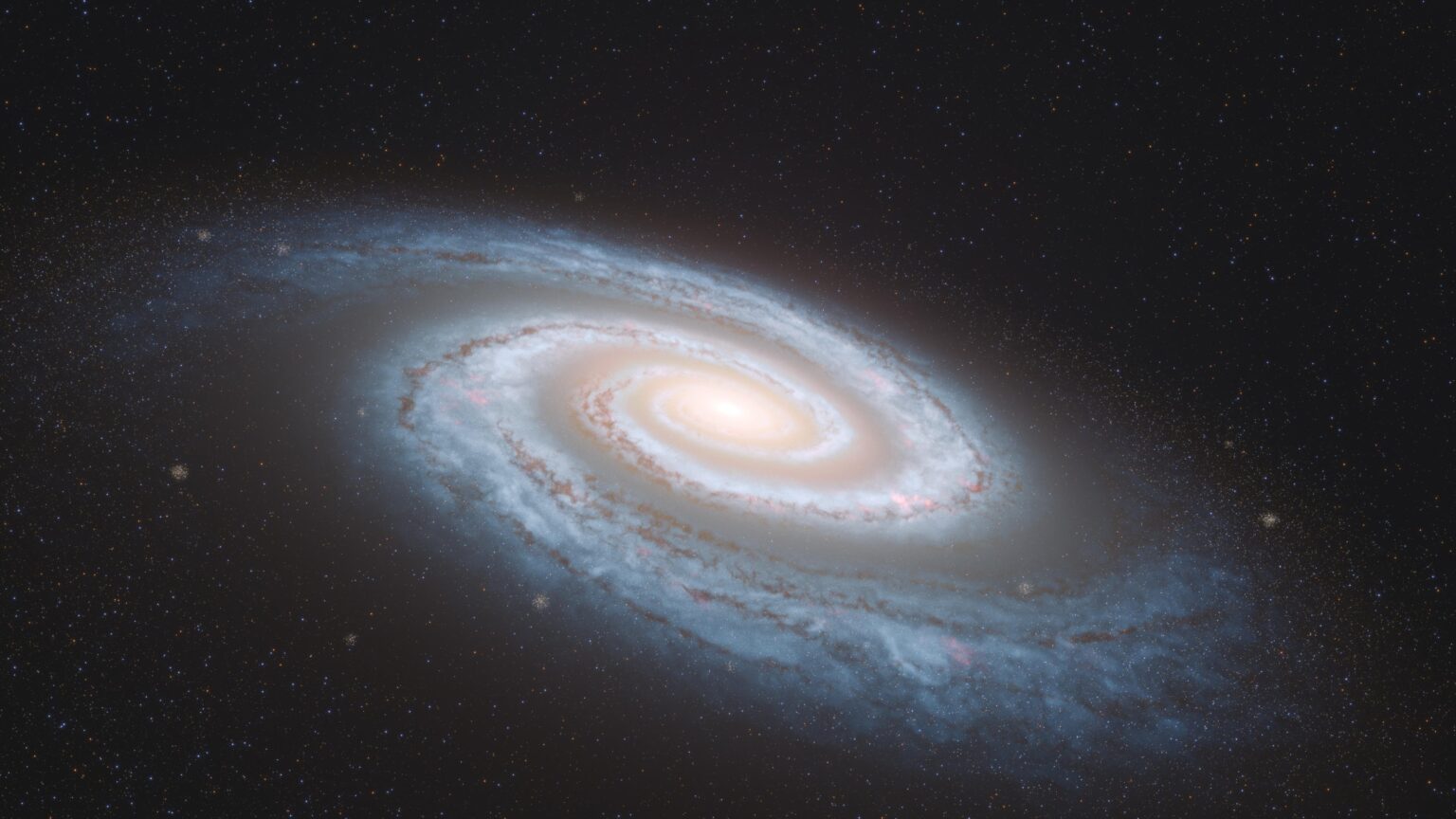 Not a Hubble image. Just a procedural Blender render