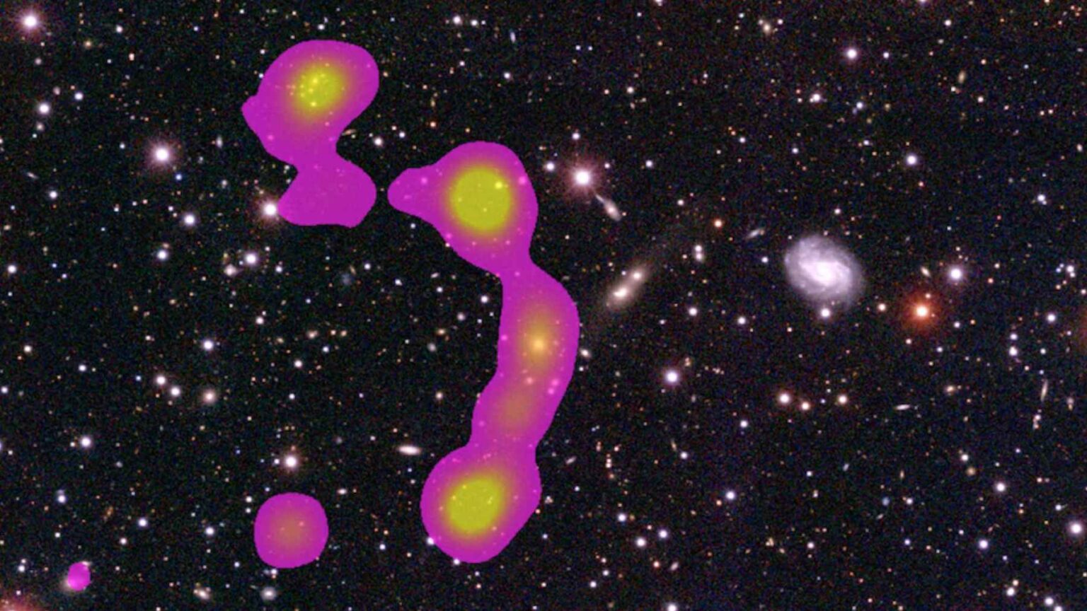 Visualization of the mysterious ASKAP J1424 radio signal detected repeating from deep space every 36 minutes
