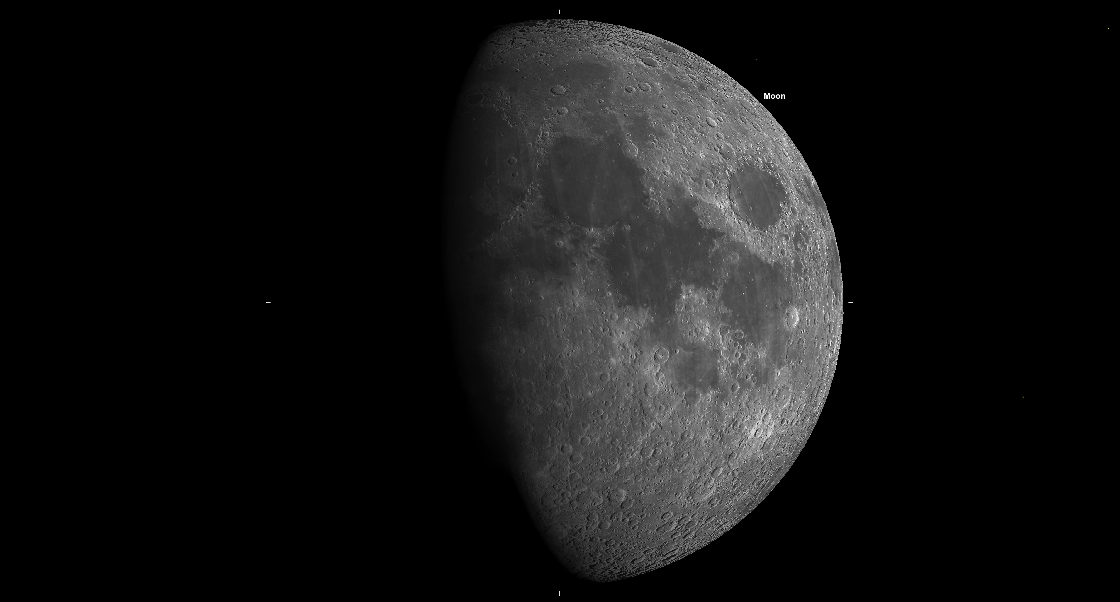 The waxing gibbous moon shines among the stars of Leo.