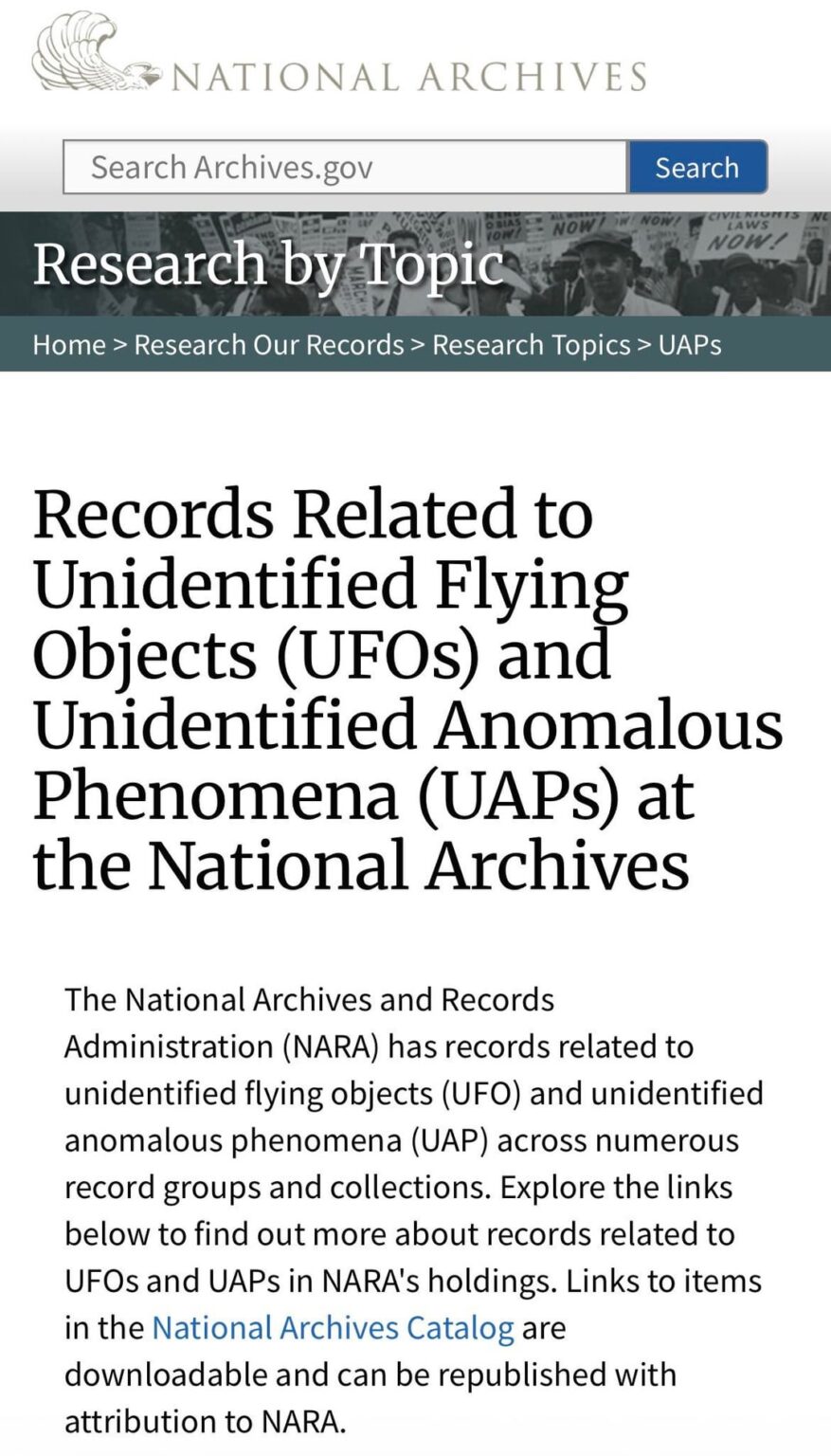 Presidential Unsealing And Reporting System For UAP Encounters (PURSUE) Document Access Sites Presidential Unsealing And Reporting System For UAP Encounters (PURSUE) Document Access Sites