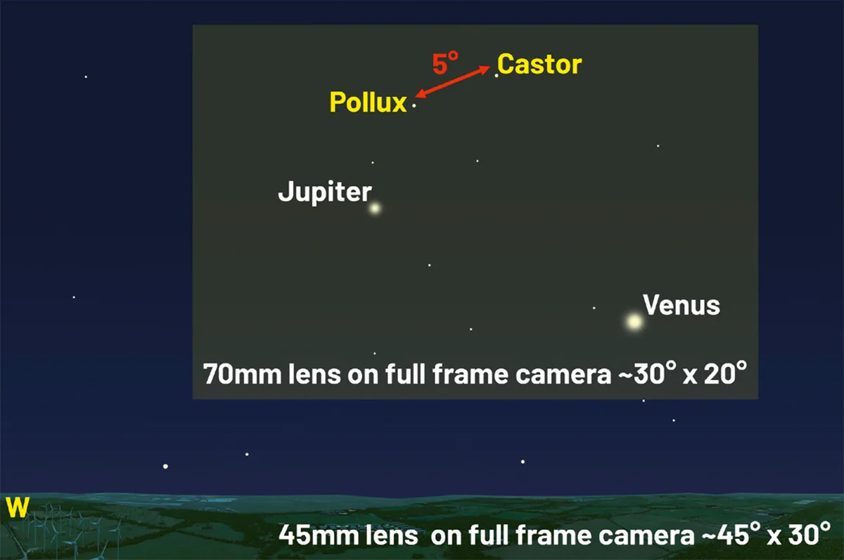 photograph venus jupiter conjunction step 04