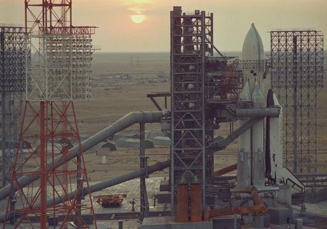 Buran-Energia and sunset
