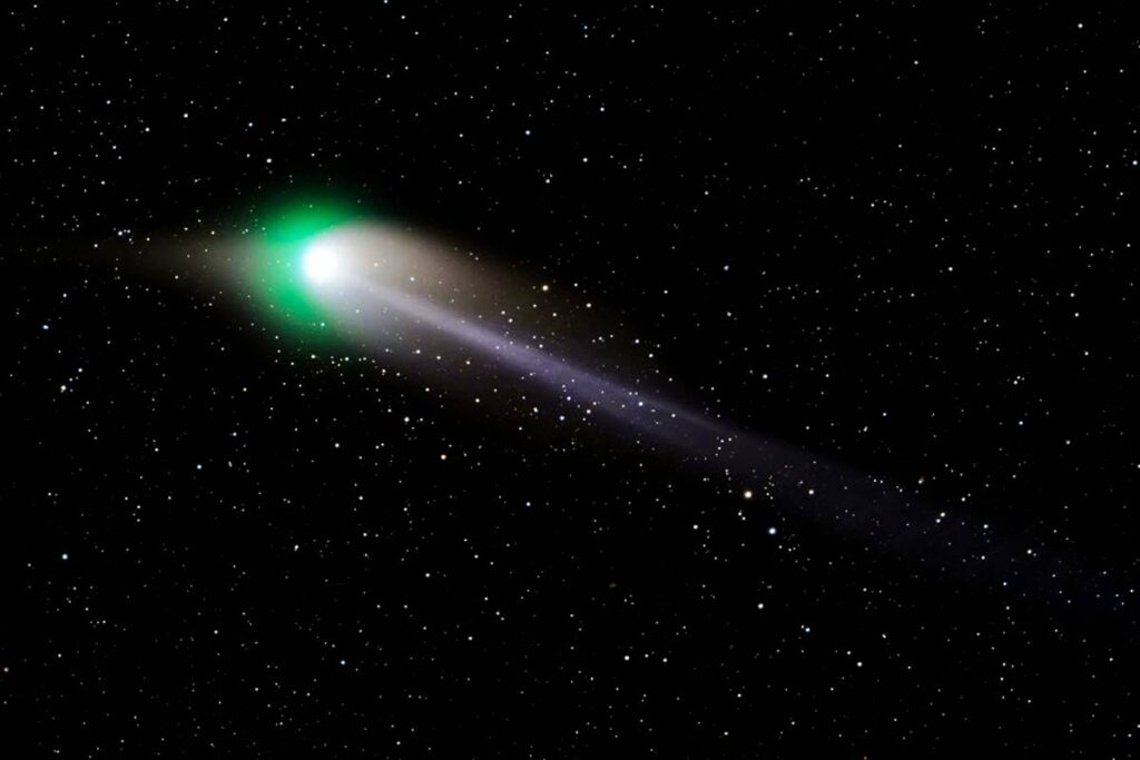 A rare blue-green comet is lighting up Australian skies this week – here's how to see it