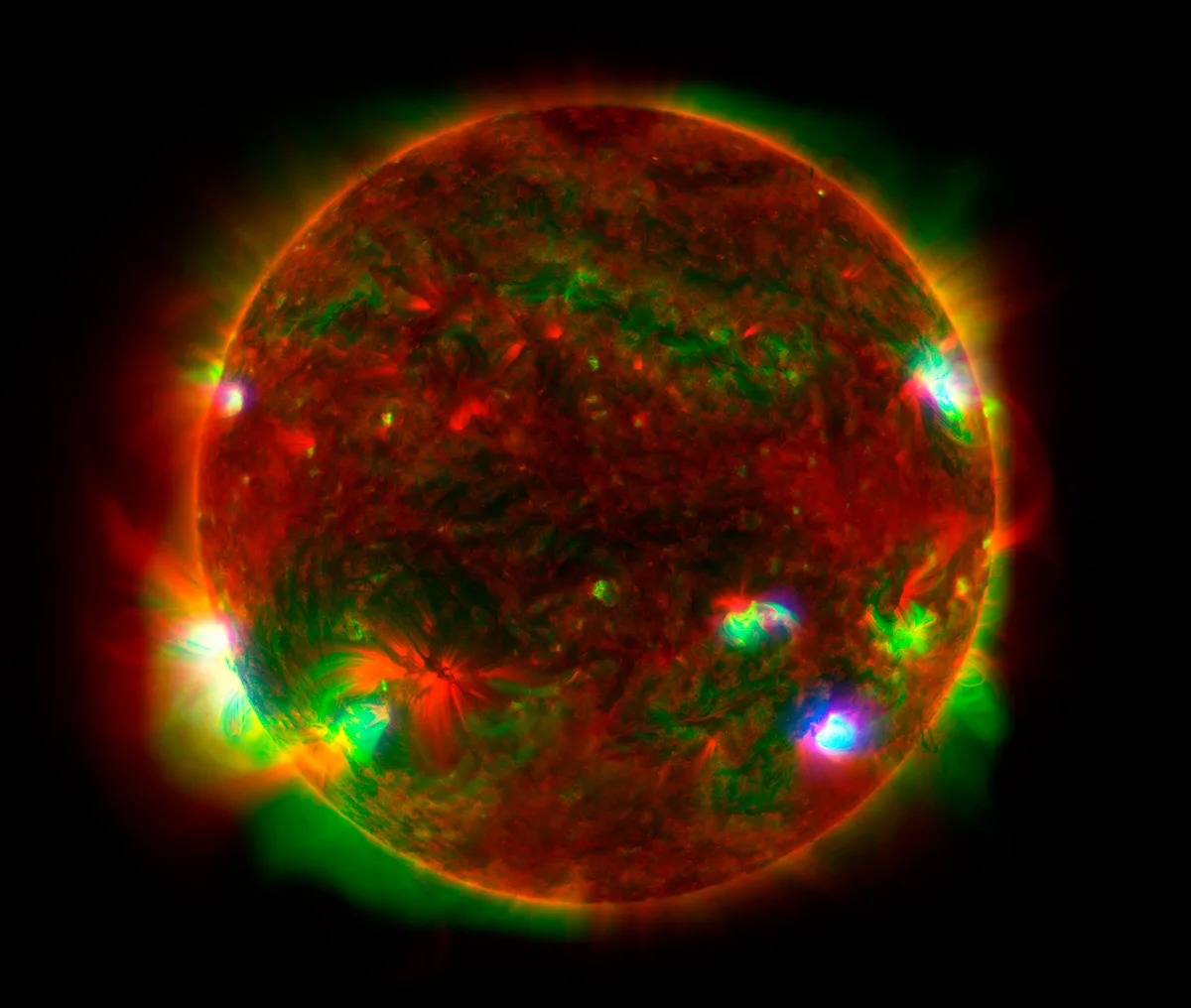 A view of the Sun captured by NASA's Solar Dynamics Observatory. Credit: NASA/SDO