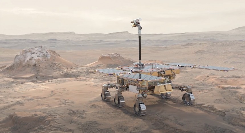 Rosalind Franklin on Mars \(rendering\)