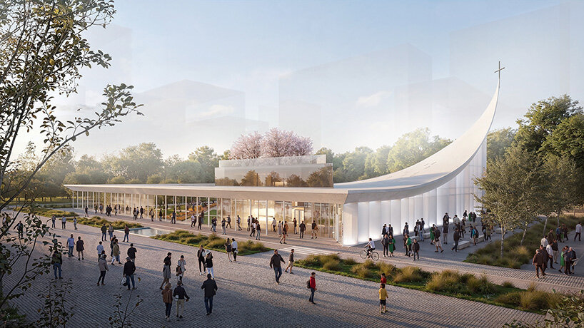stefano boeri reimagines the monastery as a space for faith and science in milan - 3