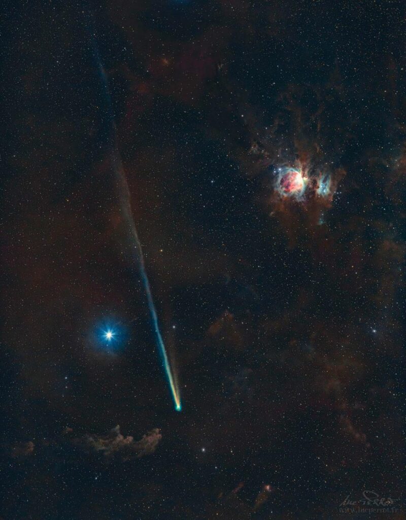 Comet R3 PanSTARRS and Orion