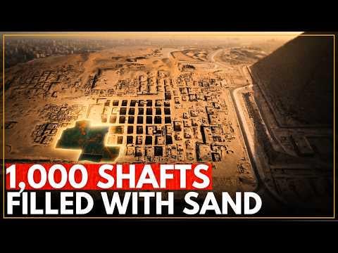 There are over 1,000 vertical shafts cut into the bedrock at Giza