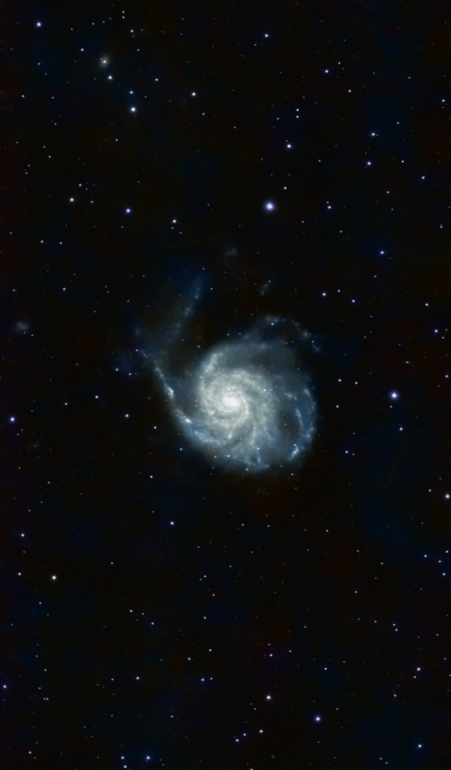 M101 Pinwheel Galaxy, taken with a Seestar S50