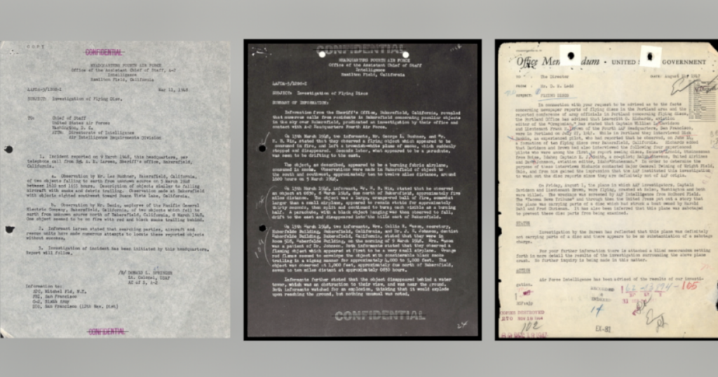 Bakersfield appears in newly released UFO documents