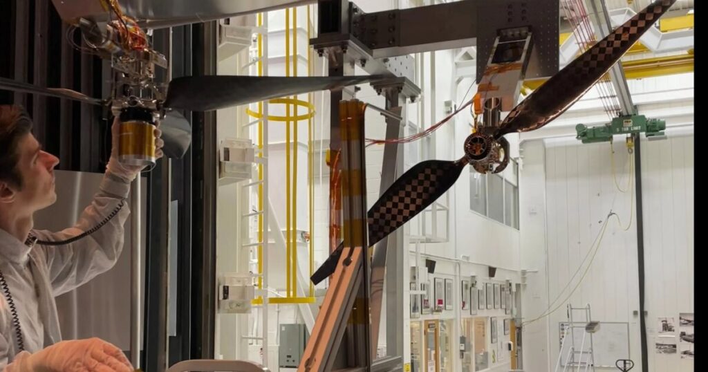 NASA Mars helicopter rotors break sound barrier safely NASA Mars helicopter rotors break sound barrier safely