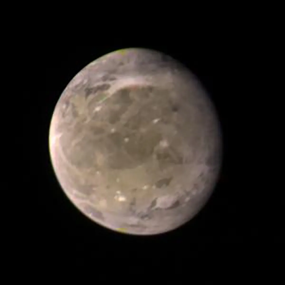 A view of Ganymede captured by Voyager 1 from a distance of 3.4 million km (2.1 million miles), 2 March 1979. Credit: NASA/JPL