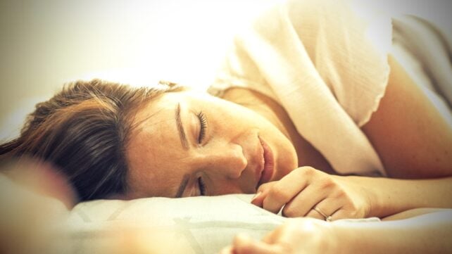 woman sleeping