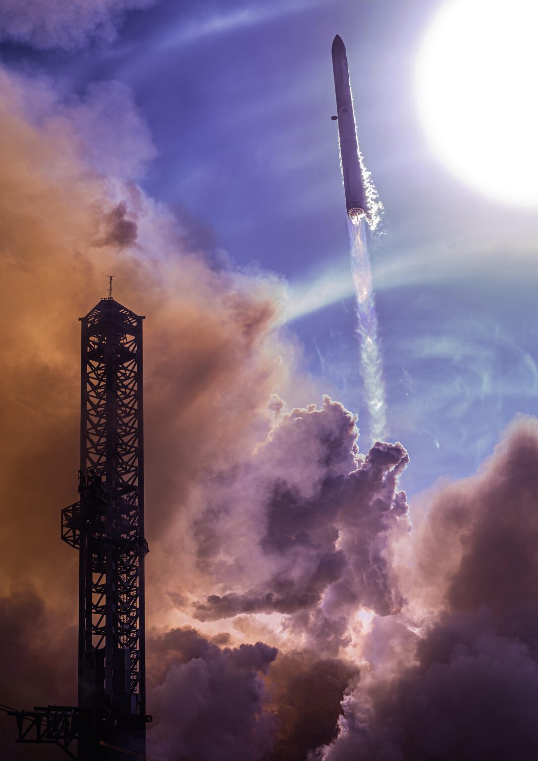I placed a sound-activated camera near the recent Starship launch and got this photo during liftoff [OC]