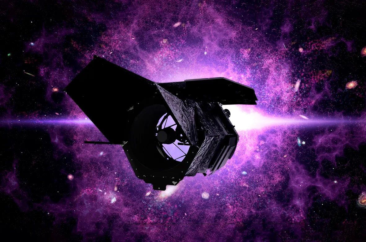 The Nancy Grace Roman Space Telescope in space
