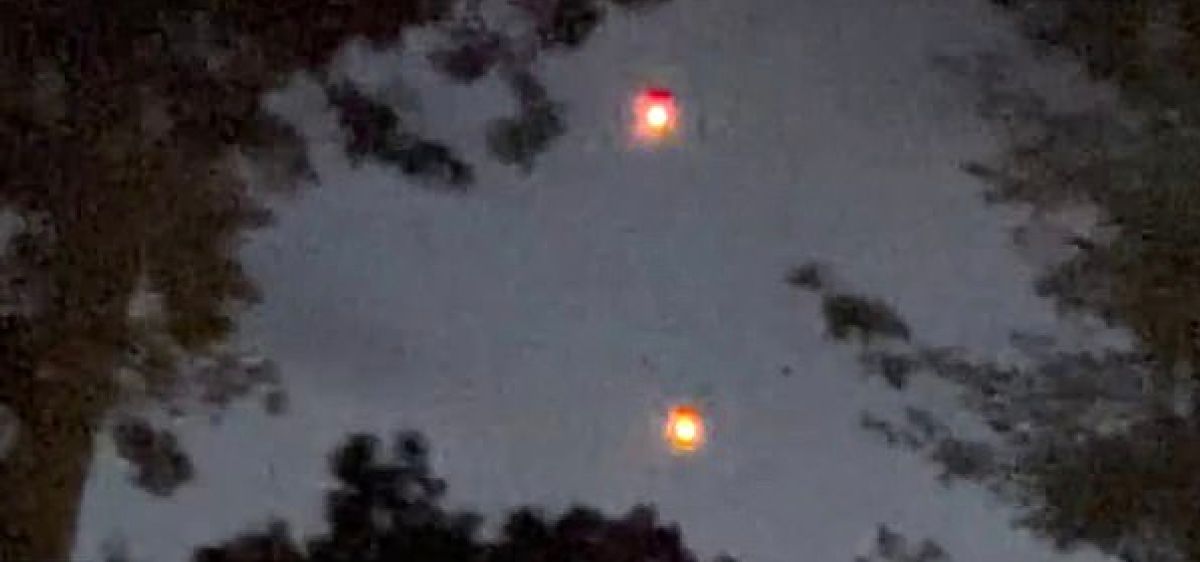 A photo of orbs in the sky